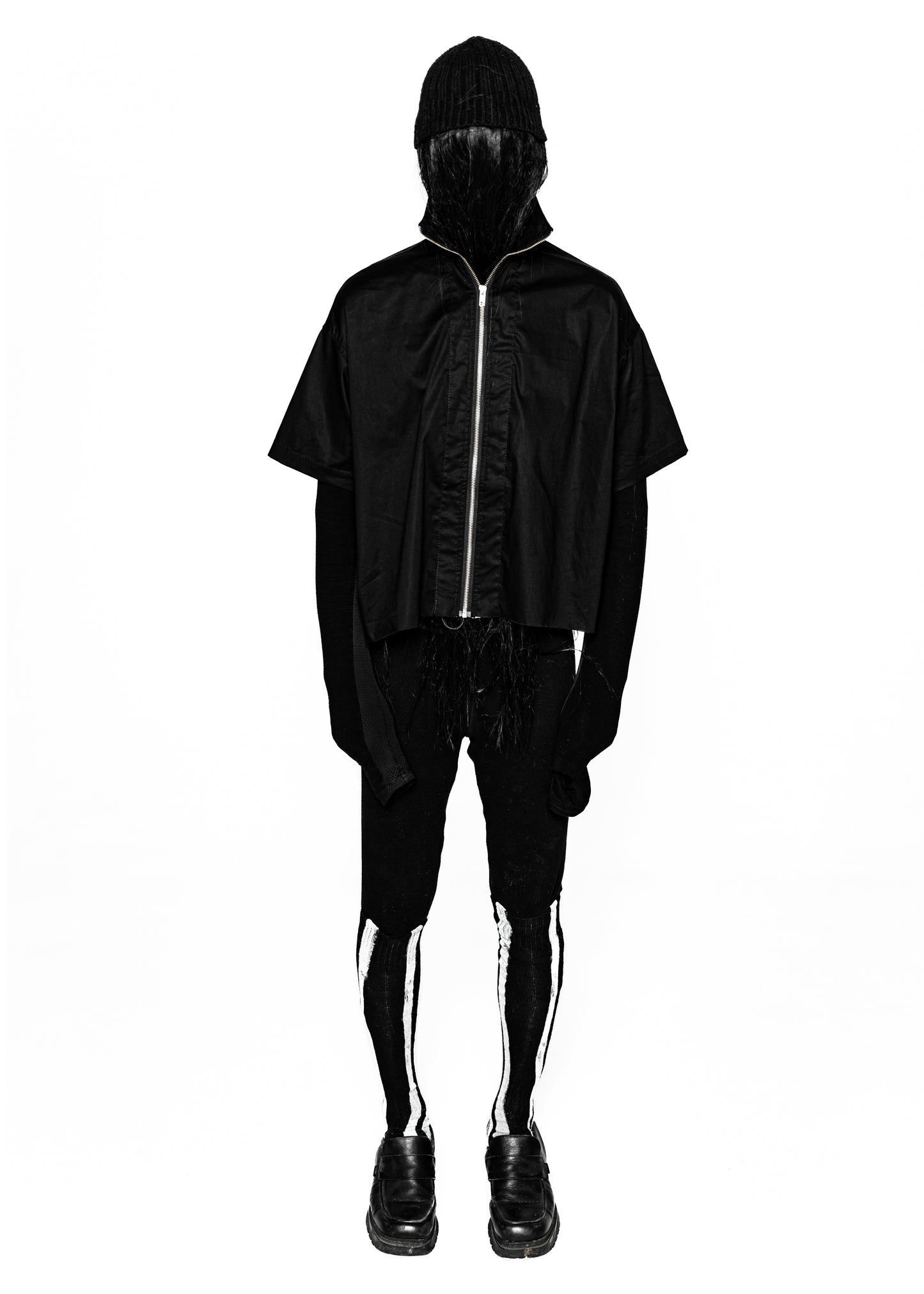 PUSHA BLACK ZIP SHIRT