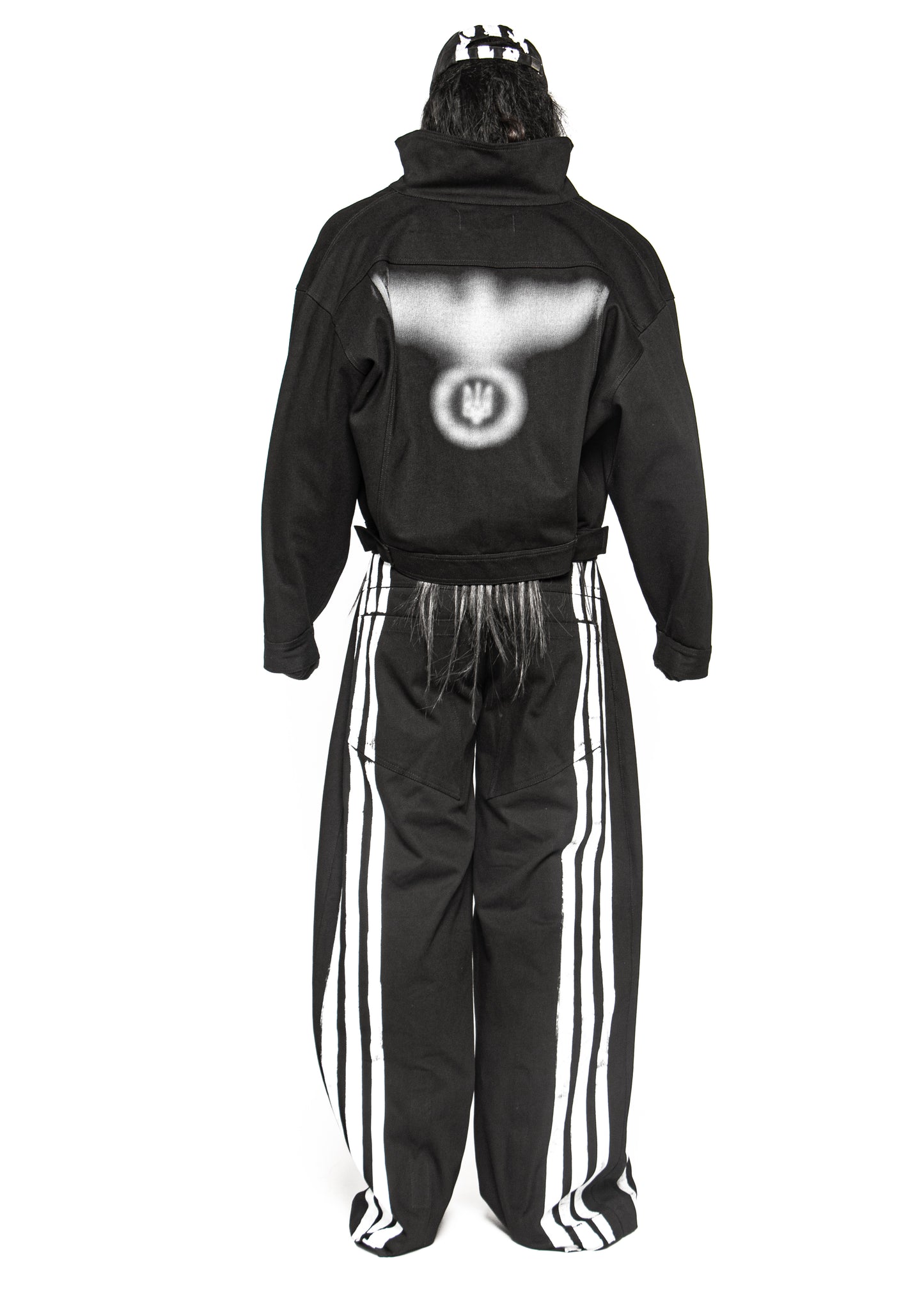 STAIN BLACK DENIM JACKET