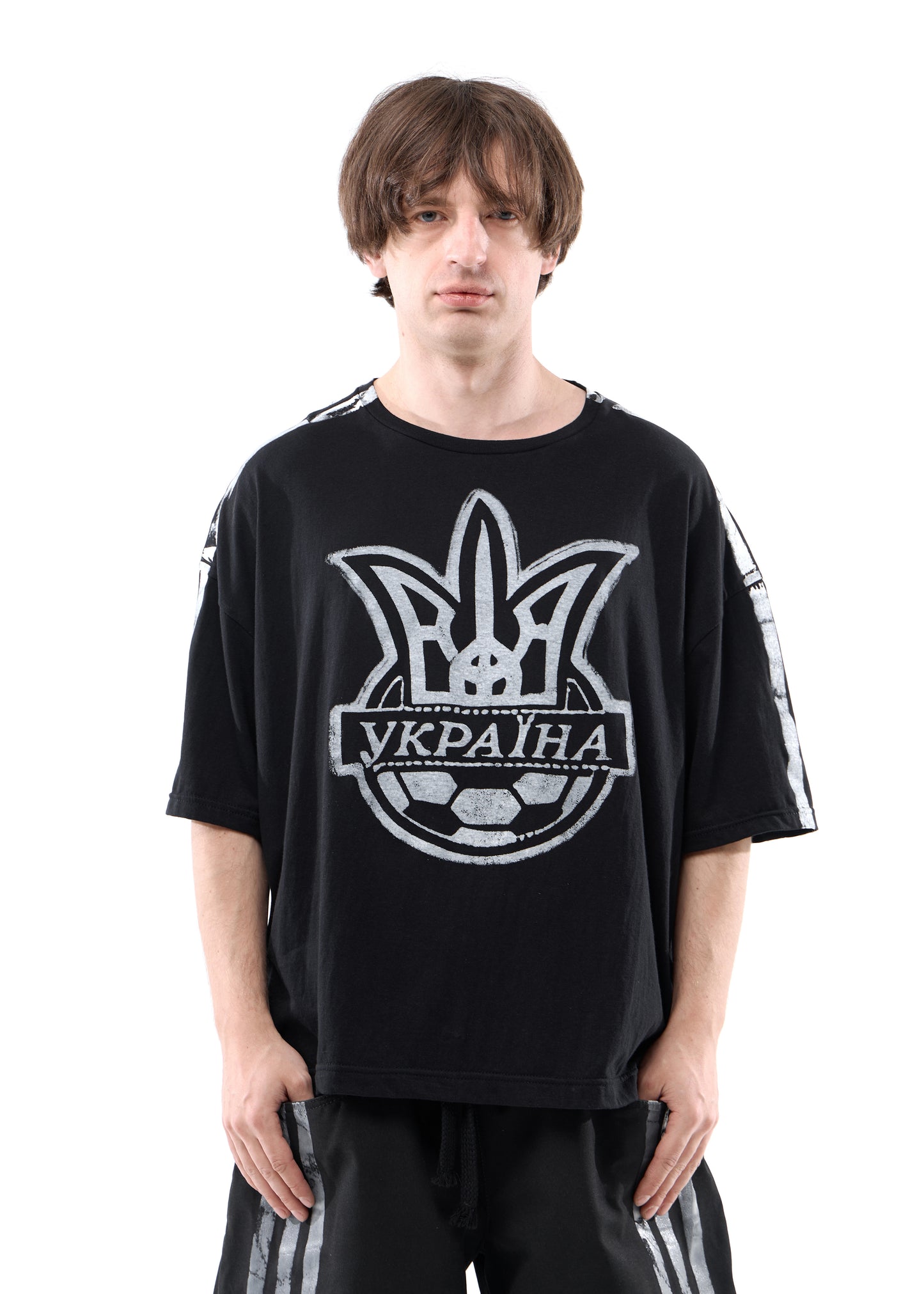 STRIPES BLACK OVER T-SHIRT