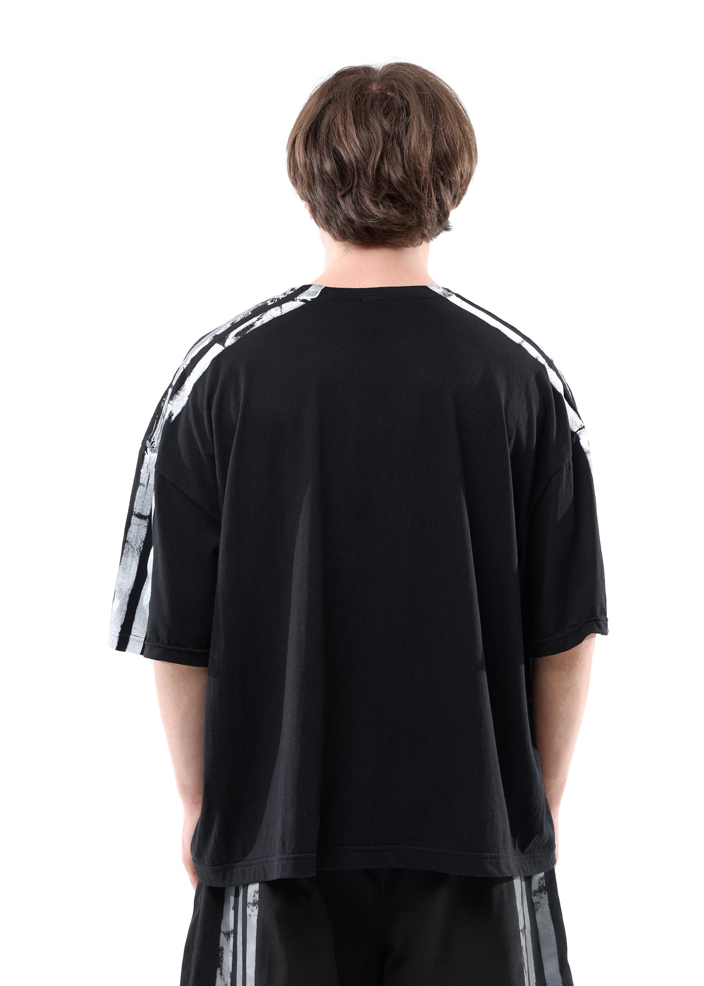 STRIPES BLACK OVER T-SHIRT