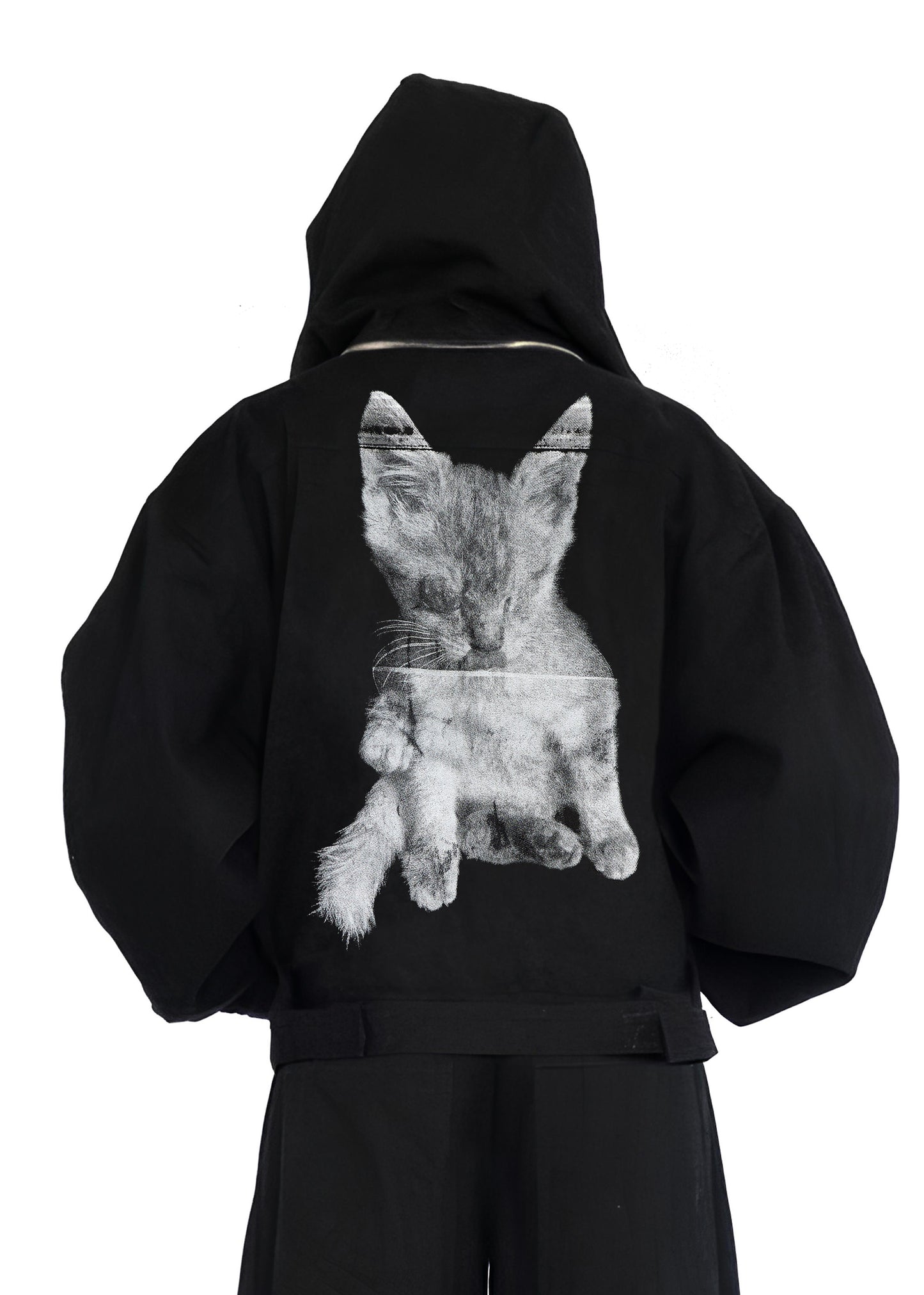 PUSHA HOODED DENIM JACKET