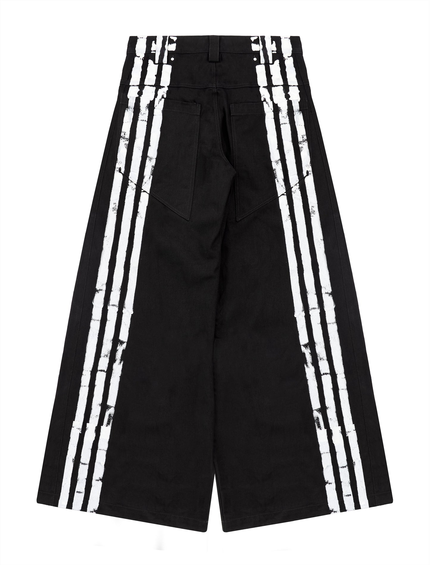STRIPES WIDE JEANS