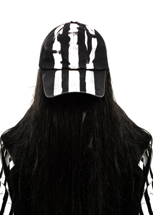 STRIPES DENIM CAP