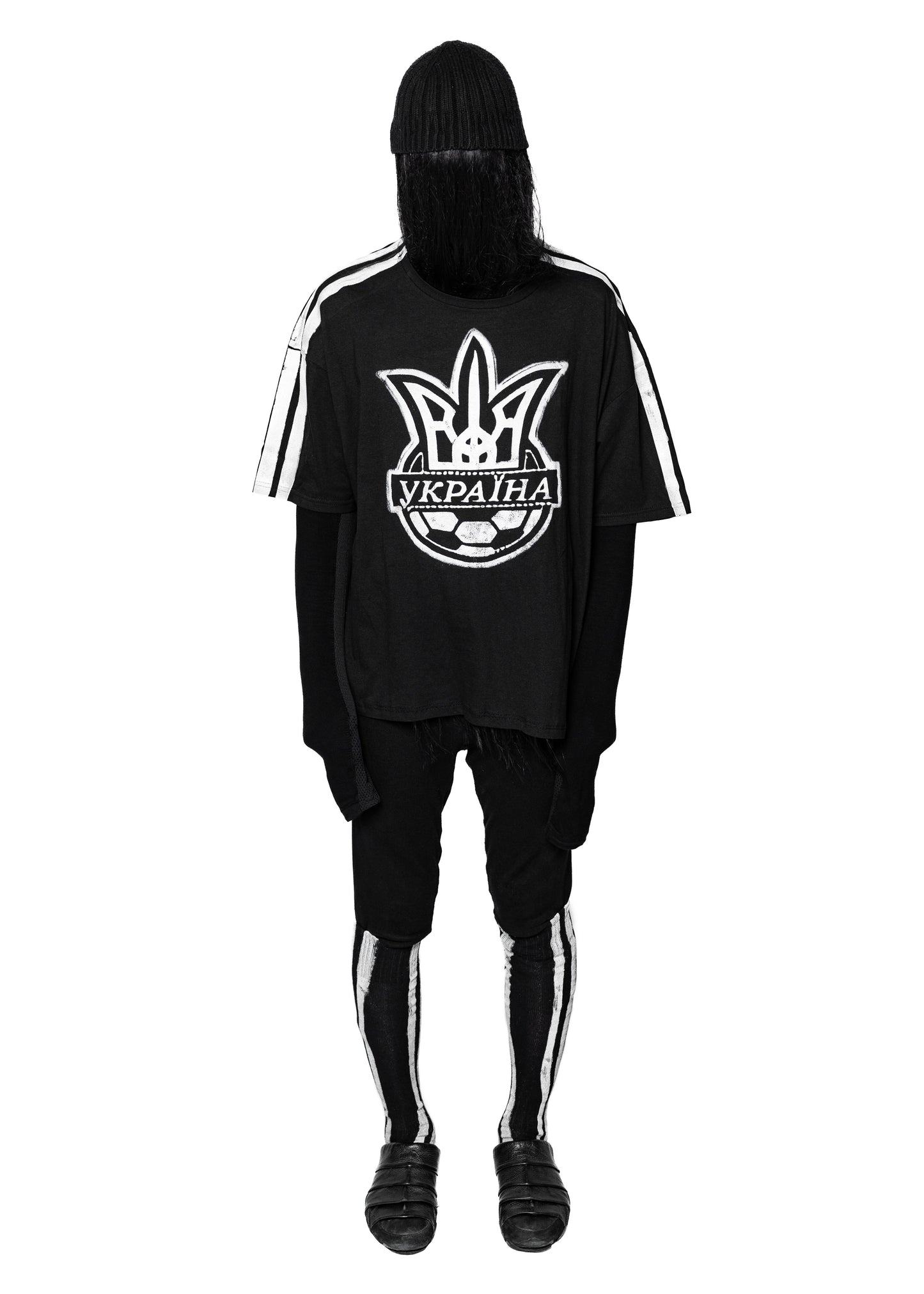 STRIPES BLACK T-SHIRT