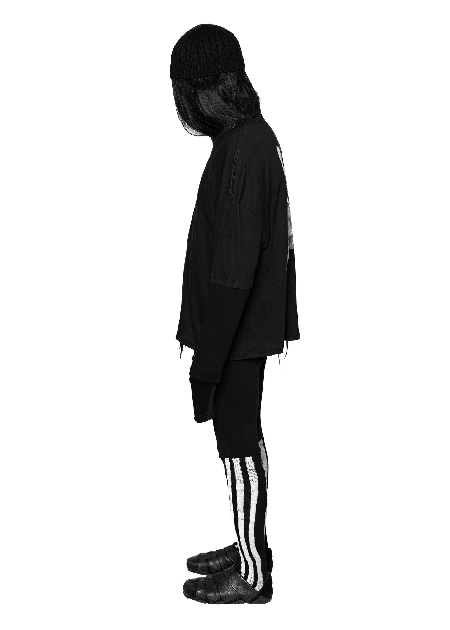 PUSHA BLACK LONG-SLEEVED T-SHIRT