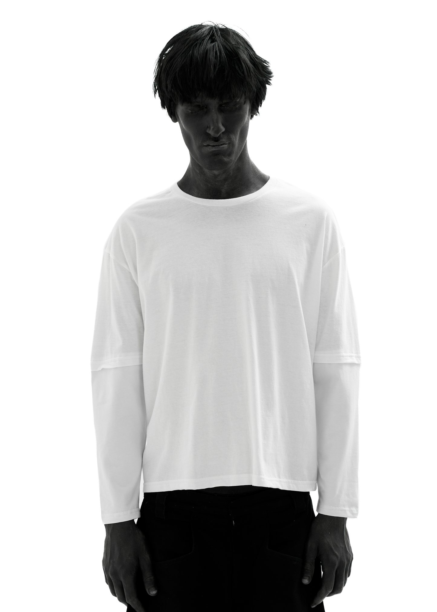 PUSHA WHITE LONG-SLEEVED T-SHIRT