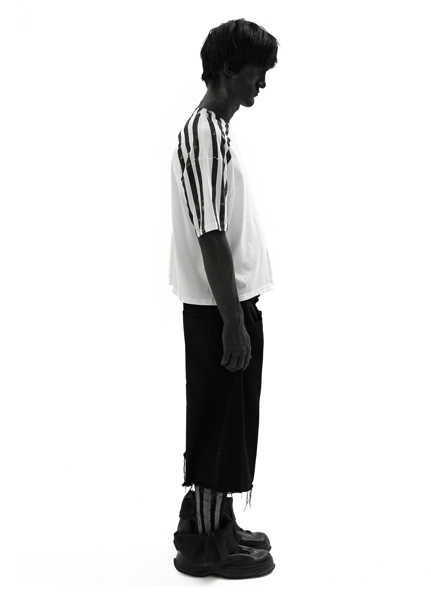 DOUBLE STRIPES WHITE T-SHIRT