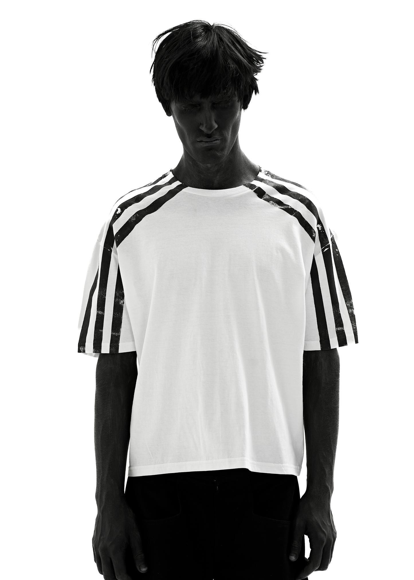 DOUBLE STRIPES WHITE T-SHIRT