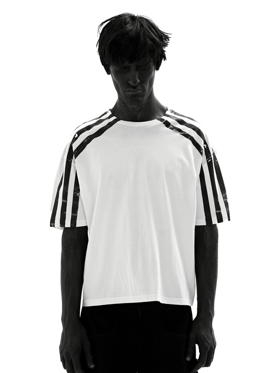 DOUBLE STRIPES WHITE T-SHIRT