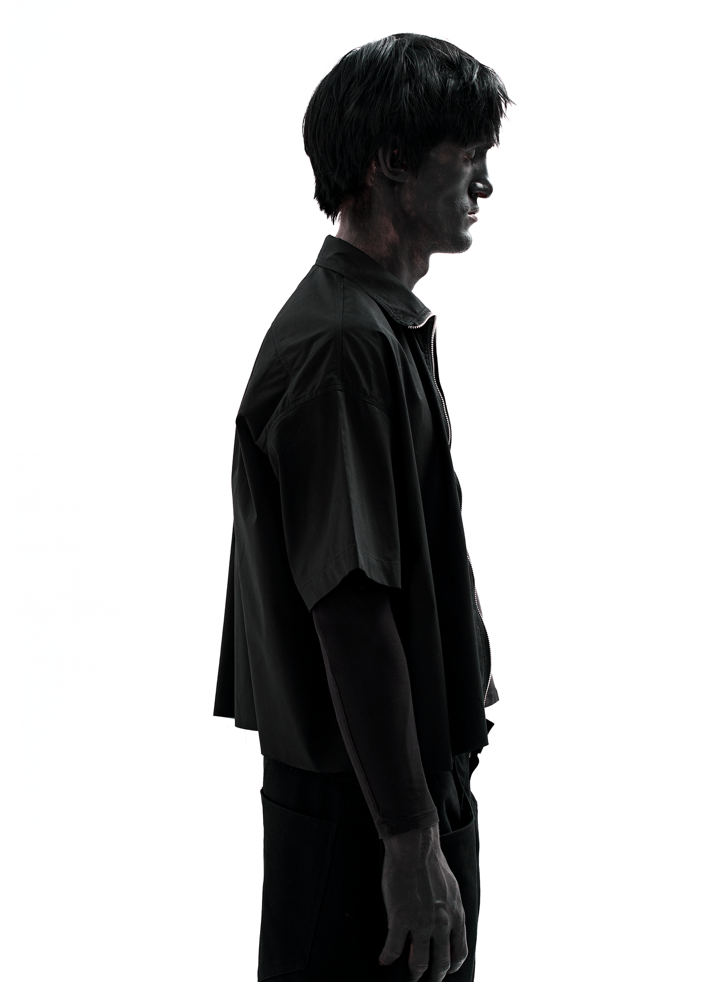 BLACK ZIP SHIRT