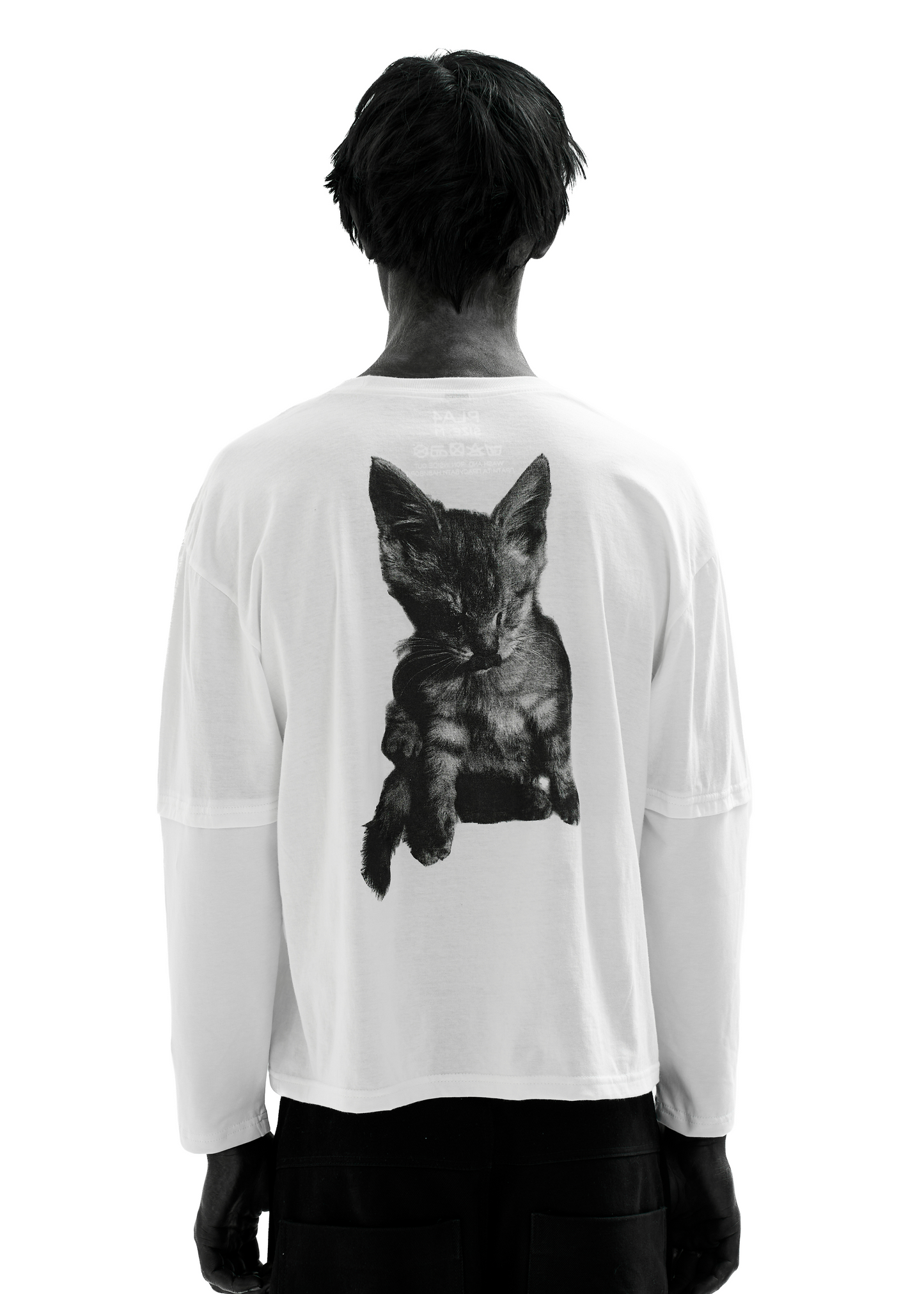 PUSHA WHITE LONG-SLEEVED T-SHIRT