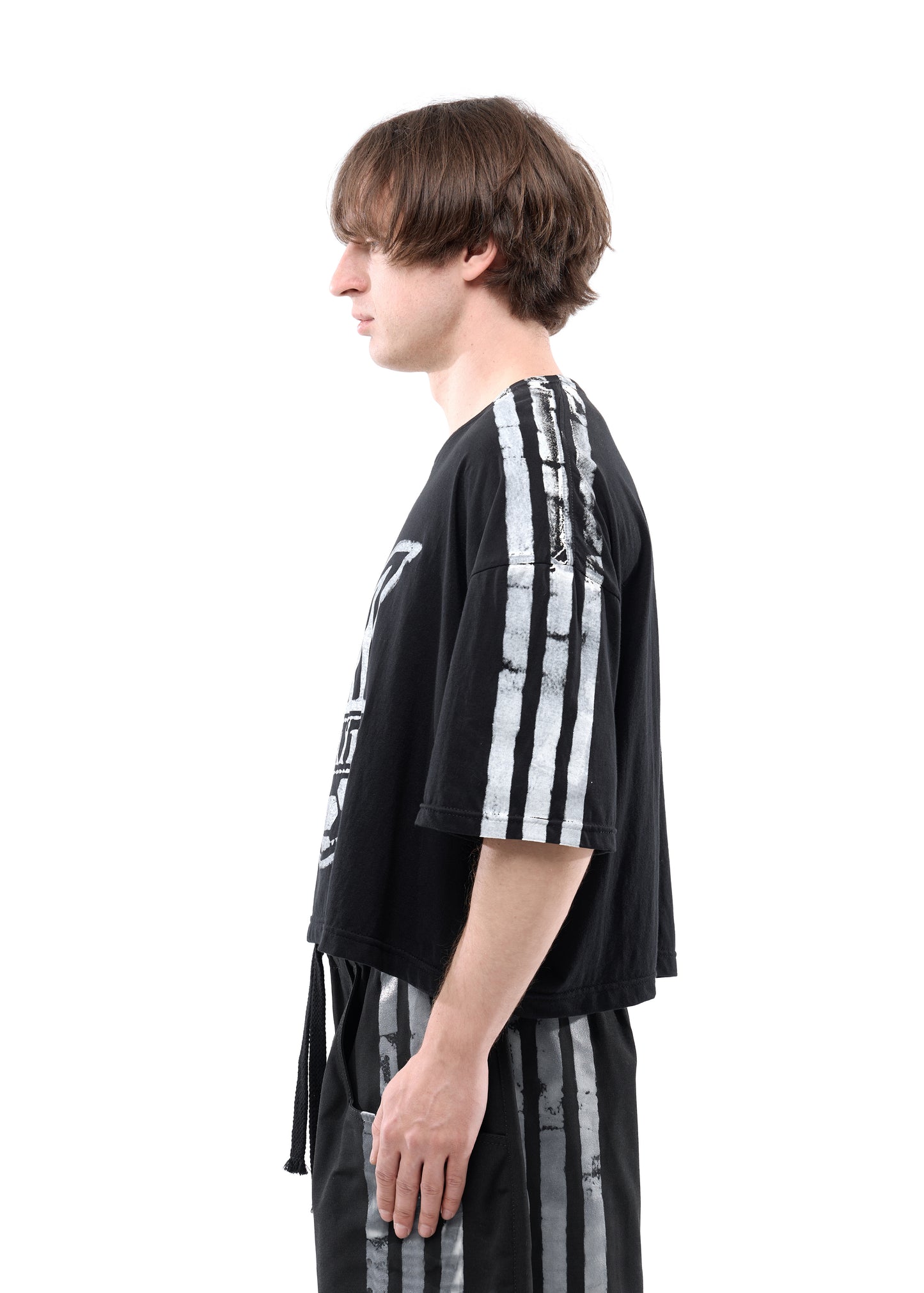 STRIPES BLACK SH T-SHIRT