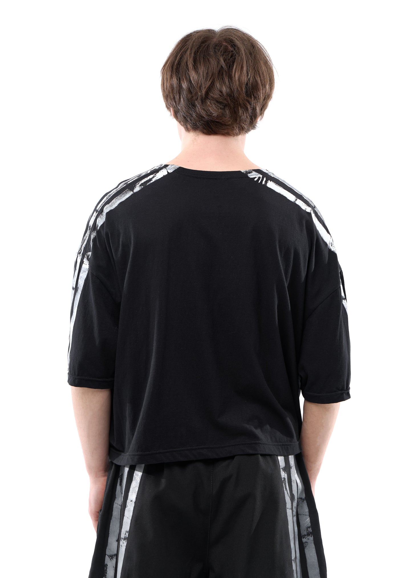 STRIPES BLACK SH T-SHIRT