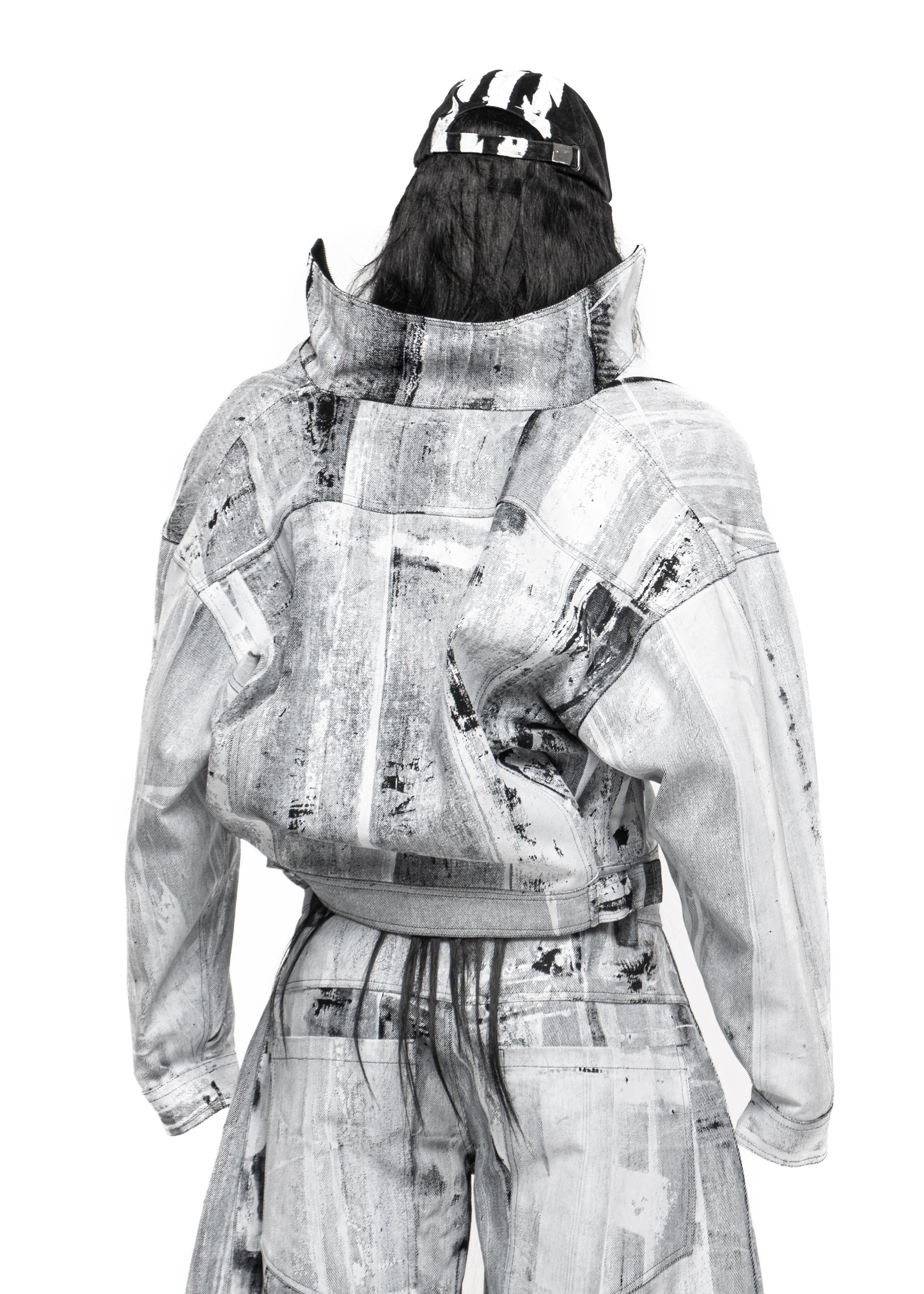 WAXED WHITE DENIM JACKET